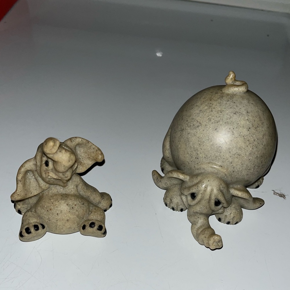 Elmer Elephant Figurine Set (2)